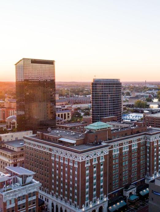 Grand Rapids Cityscape Sunset Cropped